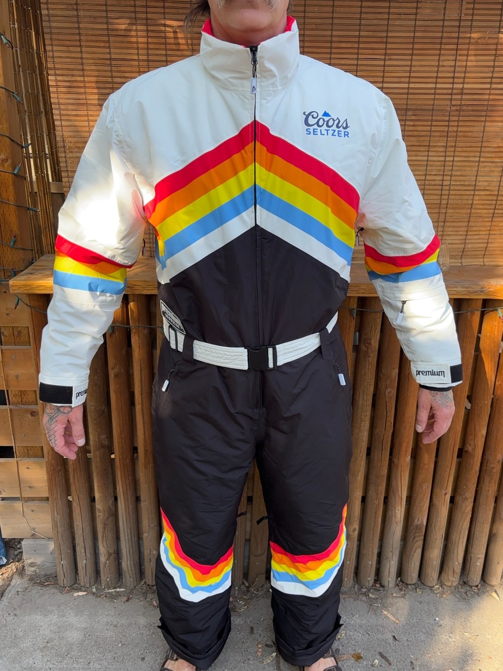 Premium Snowgear Retro Coors Seltzer Snowmobile Suit
